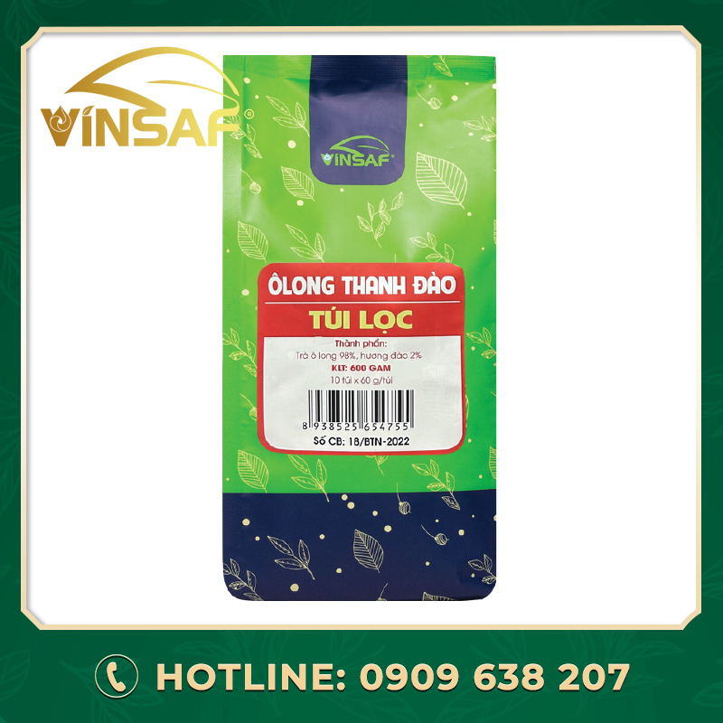 Trà ô long thanh đào túi lọc 600gr